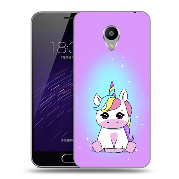 Пластиковый чехол на Meizu M3s Mini с принтом Единорог