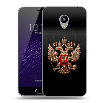 Пластиковый чехол на Meizu M3s Mini с принтом Герб России