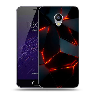 Пластиковый чехол на Meizu M3s Mini с принтом Яркие абстракции