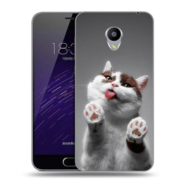 Пластиковый чехол на Meizu M3s Mini с принтом Коты