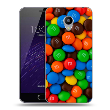 Пластиковый чехол на Meizu M3s Mini с принтом Конфеты