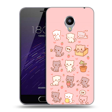 Пластиковый чехол на Meizu M3s Mini с принтом Hello Kitty Хелоу Кити