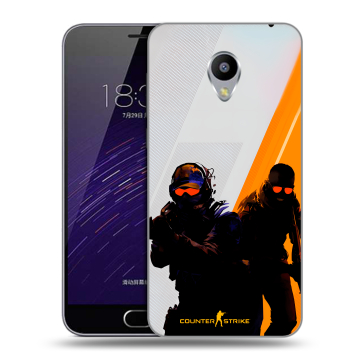 Пластиковый чехол на Meizu M3s Mini с принтом Контер страйк Counter strike