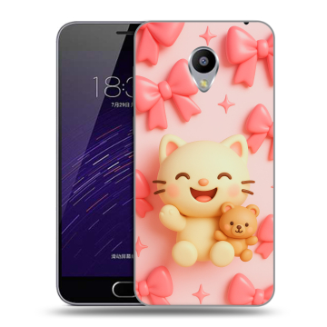 Пластиковый чехол на Meizu M3s Mini с принтом для девочек