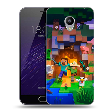 Пластиковый чехол на Meizu M3s Mini с принтом Майнкрафт Minecraft Пластиковый чехол на Meizu M3s Mini с принтом Майнкрафт Minecraft