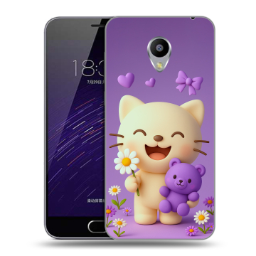 Пластиковый чехол на Meizu M3s Mini с принтом для девочек