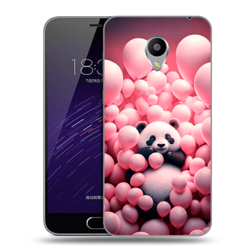 Пластиковый чехол на Meizu M3s Mini с принтом Панда