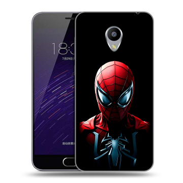 Пластиковый чехол на Meizu M3s Mini с принтом Spiderman Человек паук