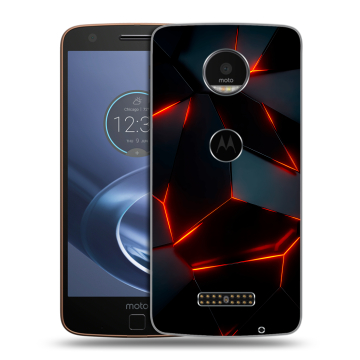 Пластиковый чехол на Lenovo Moto Z с принтом Яркие абстракции