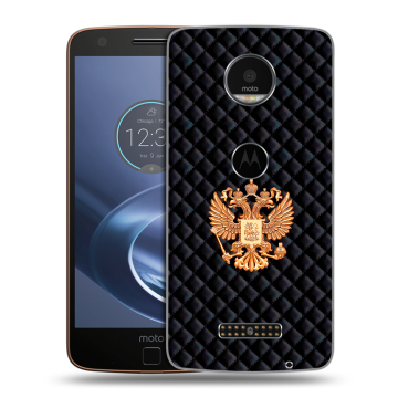 Пластиковый чехол на Lenovo Moto Z с принтом Герб России принт
