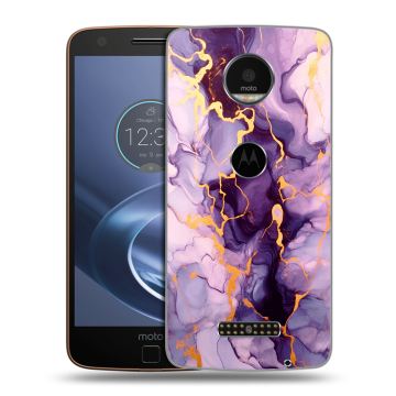 Пластиковый чехол на Lenovo Moto Z с принтом Мрамор