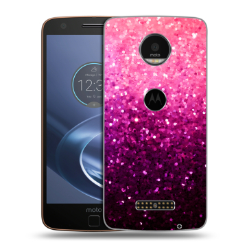Пластиковый чехол на Lenovo Moto Z с принтом Блестки