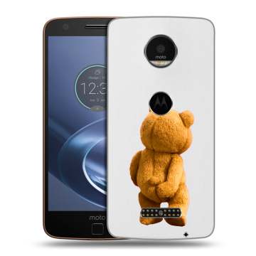 Пластиковый чехол на Lenovo Moto Z с принтом Медведь