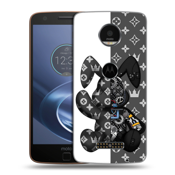 Пластиковый чехол на Lenovo Moto Z с принтом Луи робот