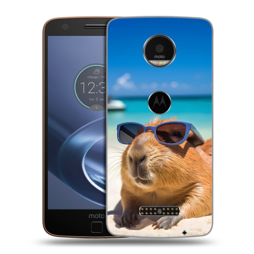 Пластиковый чехол на Lenovo Moto Z с принтом Капибара
