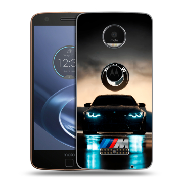 Пластиковый чехол на Lenovo Moto Z с принтом БМВ BMW