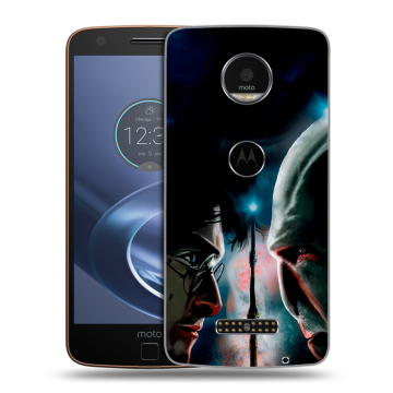 Пластиковый чехол на Lenovo Moto Z с принтом Гарри Поттер Harry Potter