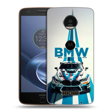 Пластиковый чехол на Lenovo Moto Z с принтом БМВ BMW