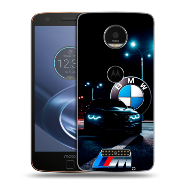Пластиковый чехол на Lenovo Moto Z с принтом БМВ BMW