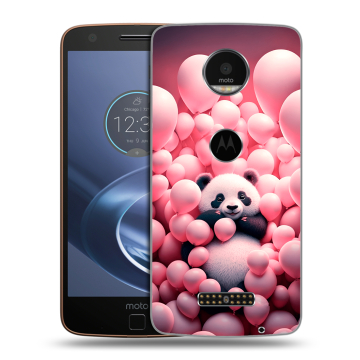 Пластиковый чехол на Lenovo Moto Z с принтом Панда