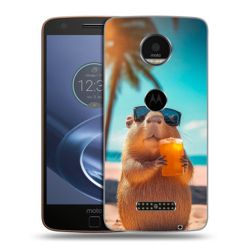 Пластиковый чехол на Lenovo Moto Z с принтом Капибара