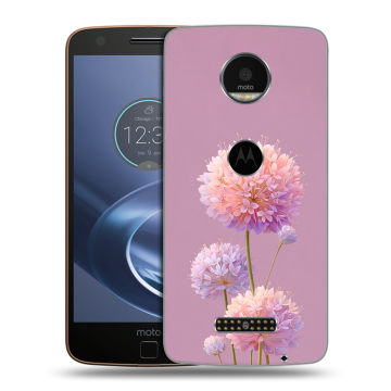Пластиковый чехол на Lenovo Moto Z с принтом Цветы