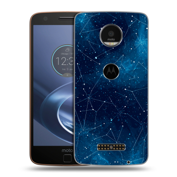 Пластиковый чехол на Lenovo Moto Z с принтом Космос звезды