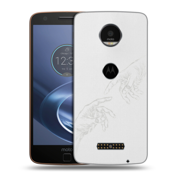 Пластиковый чехол на Lenovo Moto Z с принтом Сотворение мира
