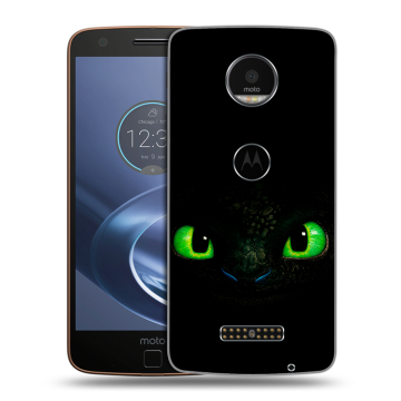 Пластиковый чехол на Lenovo Moto Z с принтом Как приручить дракона