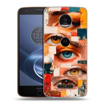 Пластиковый чехол на Lenovo Moto Z с принтом Модный принт