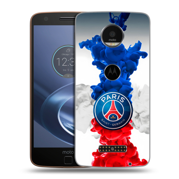 Пластиковый чехол на Lenovo Moto Z с принтом PSG ПСЖ