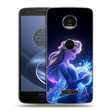 Пластиковый чехол на Lenovo Moto Z с принтом Холодное сердце Frozen
