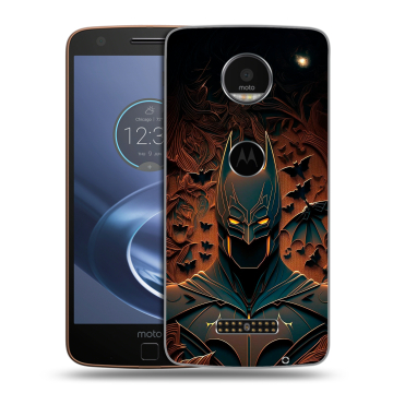 Пластиковый чехол на Lenovo Moto Z с принтом Batman Бэтмен