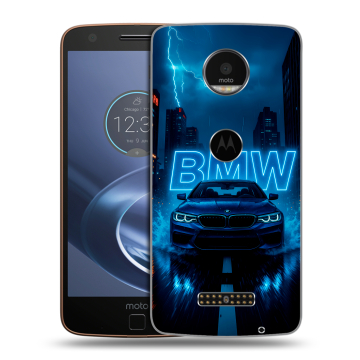 Пластиковый чехол на Lenovo Moto Z с принтом BMW БМВ