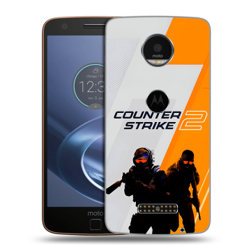 Пластиковый чехол на Lenovo Moto Z с принтом Counter Strike