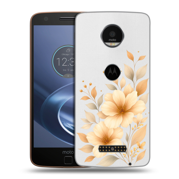 Пластиковый чехол на Lenovo Moto Z с принтом для девушки