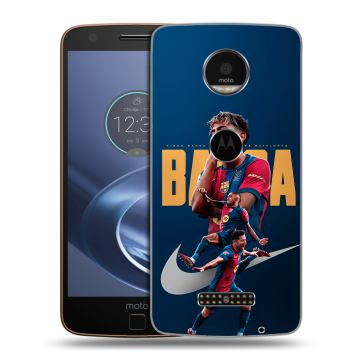 Пластиковый чехол на Lenovo Moto Z с принтом Барселона Barca Yamal 