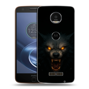 Пластиковый чехол на Lenovo Moto Z с принтом Волк