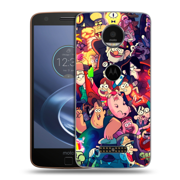 Пластиковый чехол на Lenovo Moto Z с принтом Gravity Falls Гравити Фолз