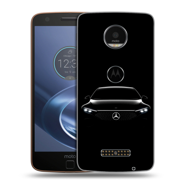 Пластиковый чехол на Lenovo Moto Z с принтом Mercedes Мерседес