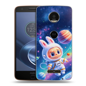 Пластиковый чехол на Lenovo Moto Z с принтом Labubu Лабубу