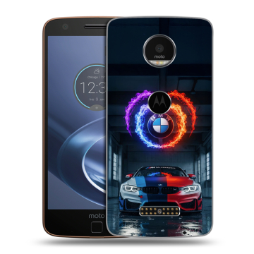 Пластиковый чехол на Lenovo Moto Z с принтом BMW БМВ