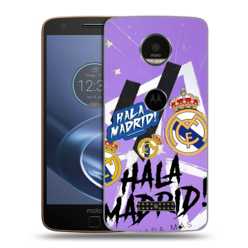 Пластиковый чехол на Lenovo Moto Z с принтом Real Madrid Реал Мадрид