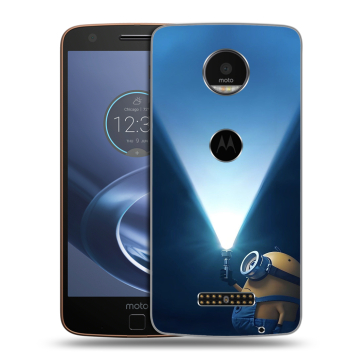 Пластиковый чехол на Lenovo Moto Z с принтом Миньоны