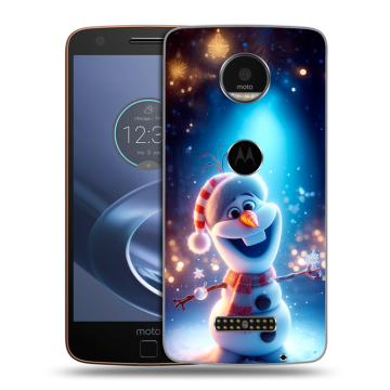 Пластиковый чехол на Lenovo Moto Z с принтом Новый год