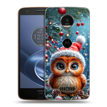 Пластиковый чехол на Lenovo Moto Z с принтом Новый год