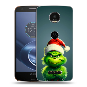 Пластиковый чехол на Lenovo Moto Z с принтом Новый год