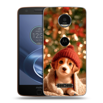 Пластиковый чехол на Lenovo Moto Z с принтом Новый год
