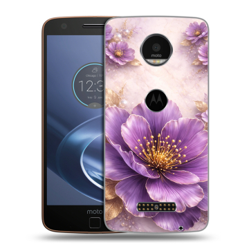 Пластиковый чехол на Lenovo Moto Z с принтом женский