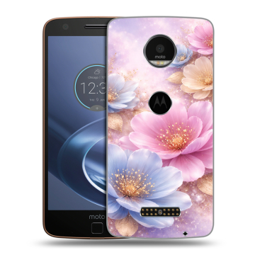Пластиковый чехол на Lenovo Moto Z с принтом женский